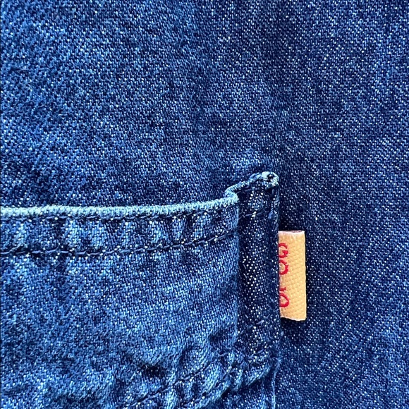 Bongo jeans long sleeve midi denim‎ dress/jacket size 8/M - Picture 11 of 14